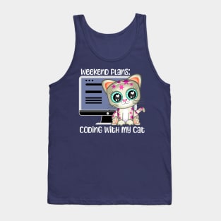 Cats & Coding Weekend Plans Tank Top